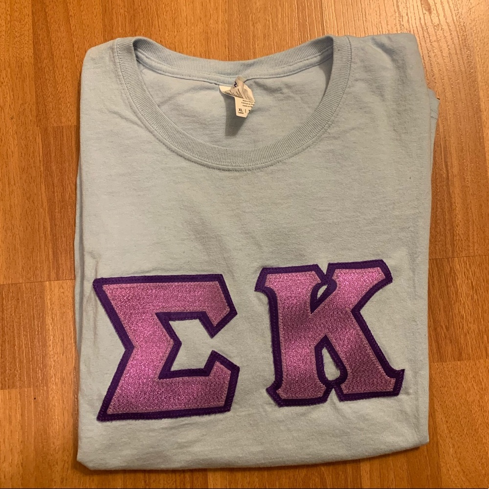 Sigma Kappa Letters (Crew Neck T-Shirt)